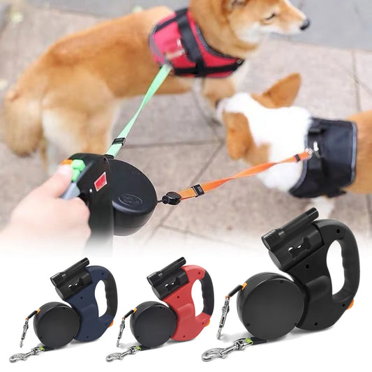 The Dual Leash™ | Wandelen met twee viervoeters tegelijk